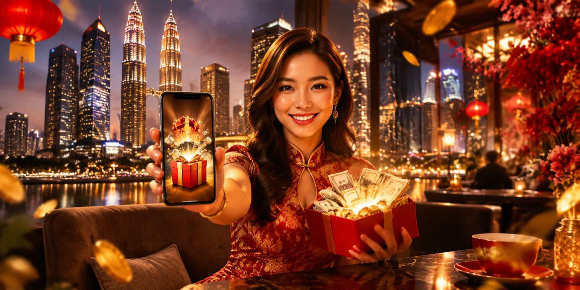 Pemain log masuk ke akaun p0335 melalui telefon pintar di Kuala Lumpur